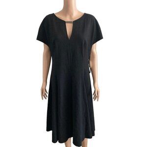 Ann Klein Dress Womens Size 14 Black New Swing